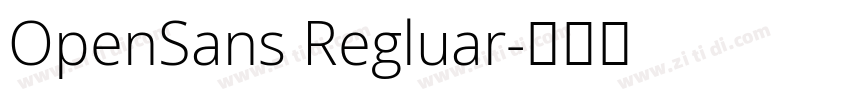 OpenSans Regluar字体转换